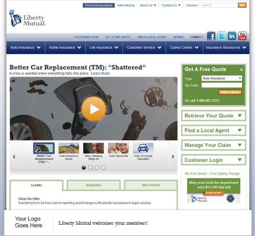 Co-Branded Webpage Example