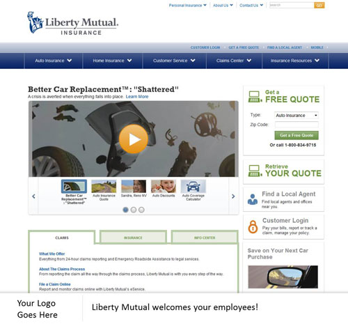 Co-Branded Webpage Example