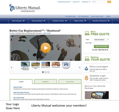 Co-Branded Webpage Example