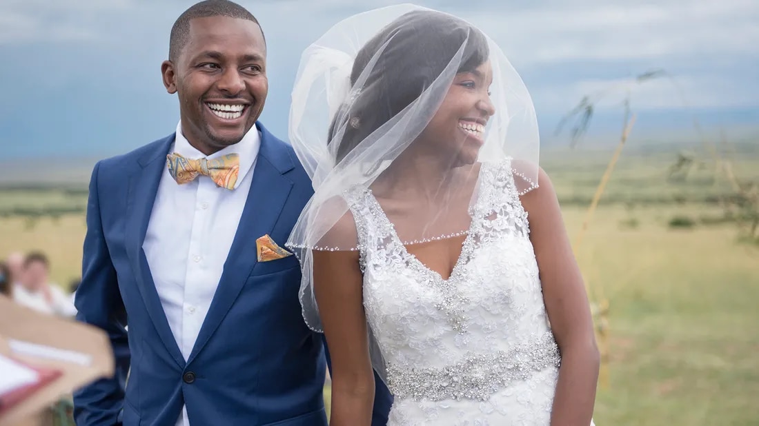 Couple getting married