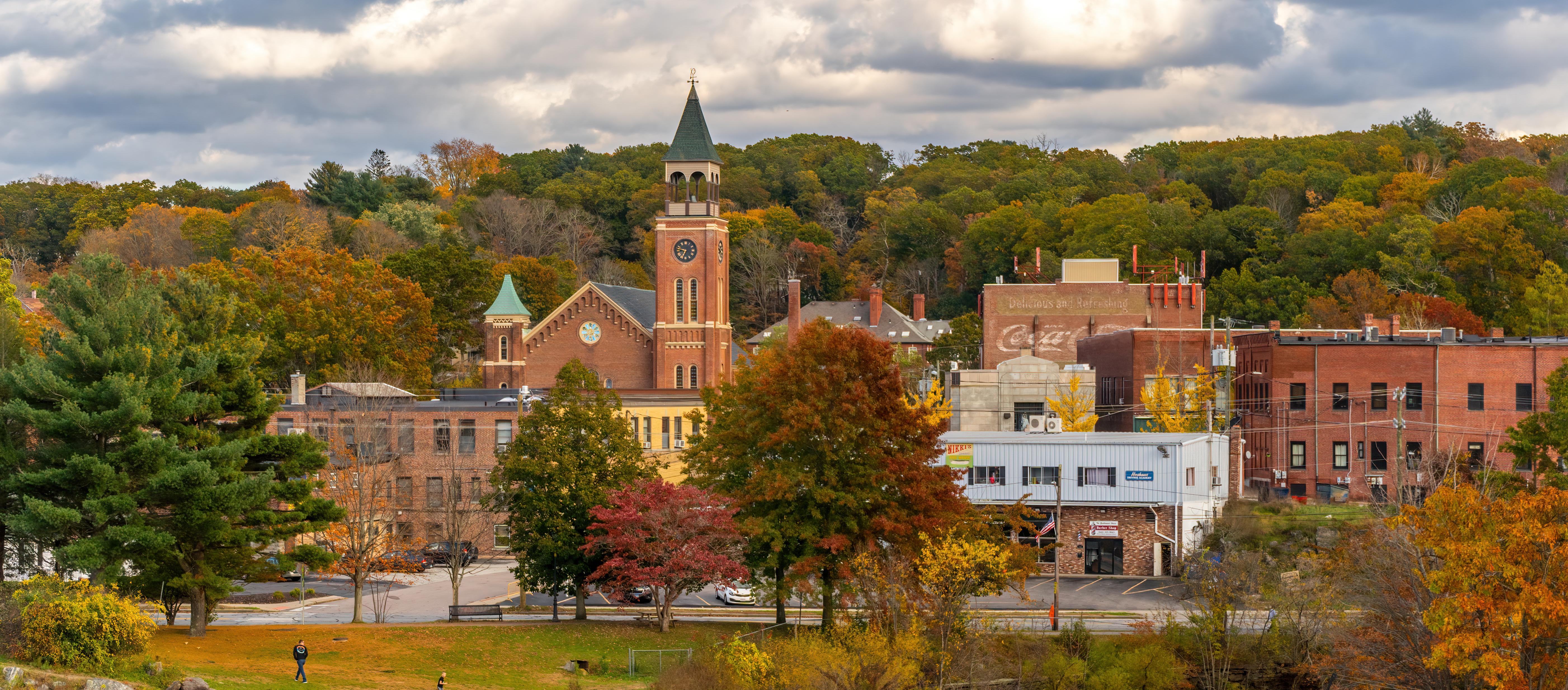 Small Connecticut town landscape