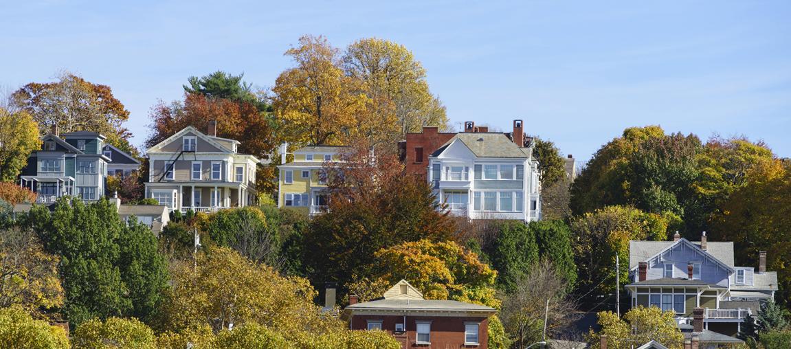 View of homes in the Rhode Island