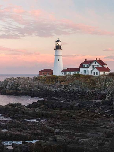 Portland Head lighthouse in Cape Elizabeth Maine