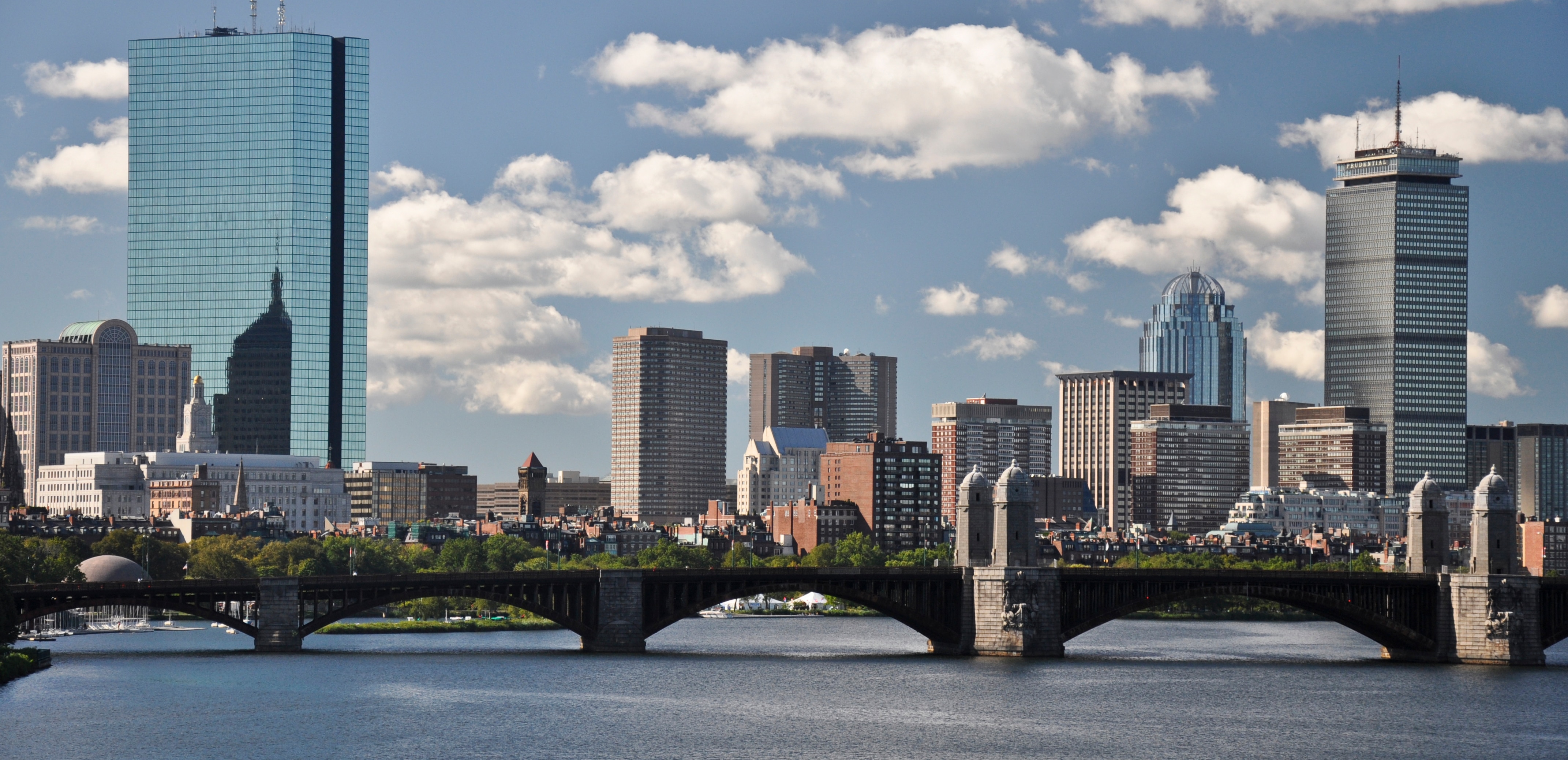 Boston skyline overlooking the Charles River