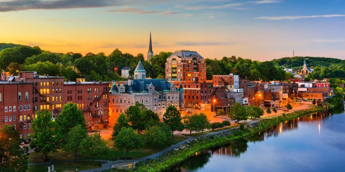 View of Portland Maine skyline