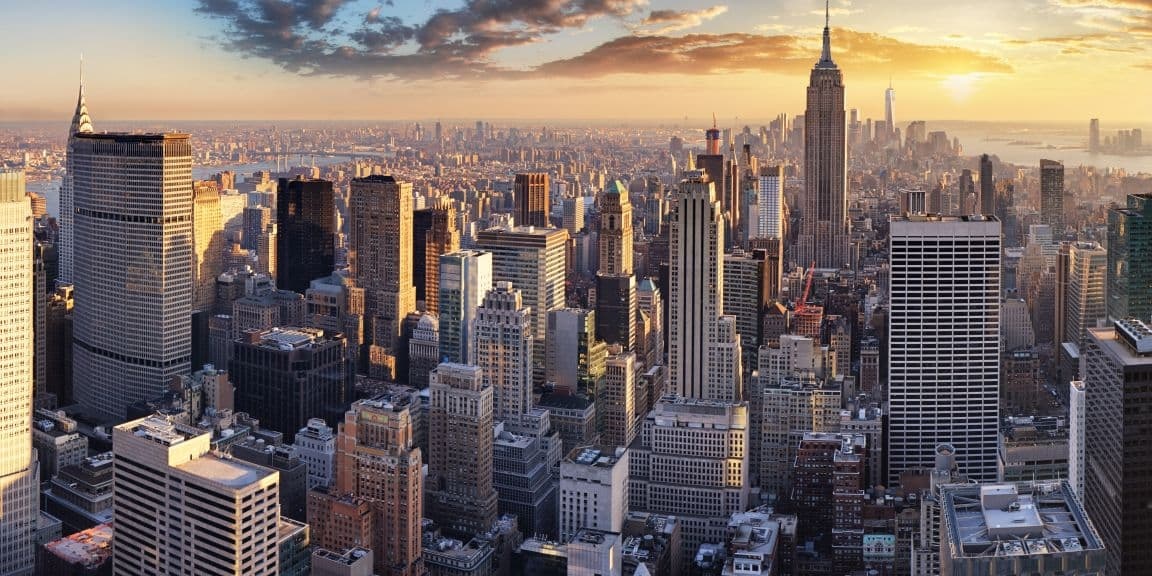 View of NYC Manhattan skyline