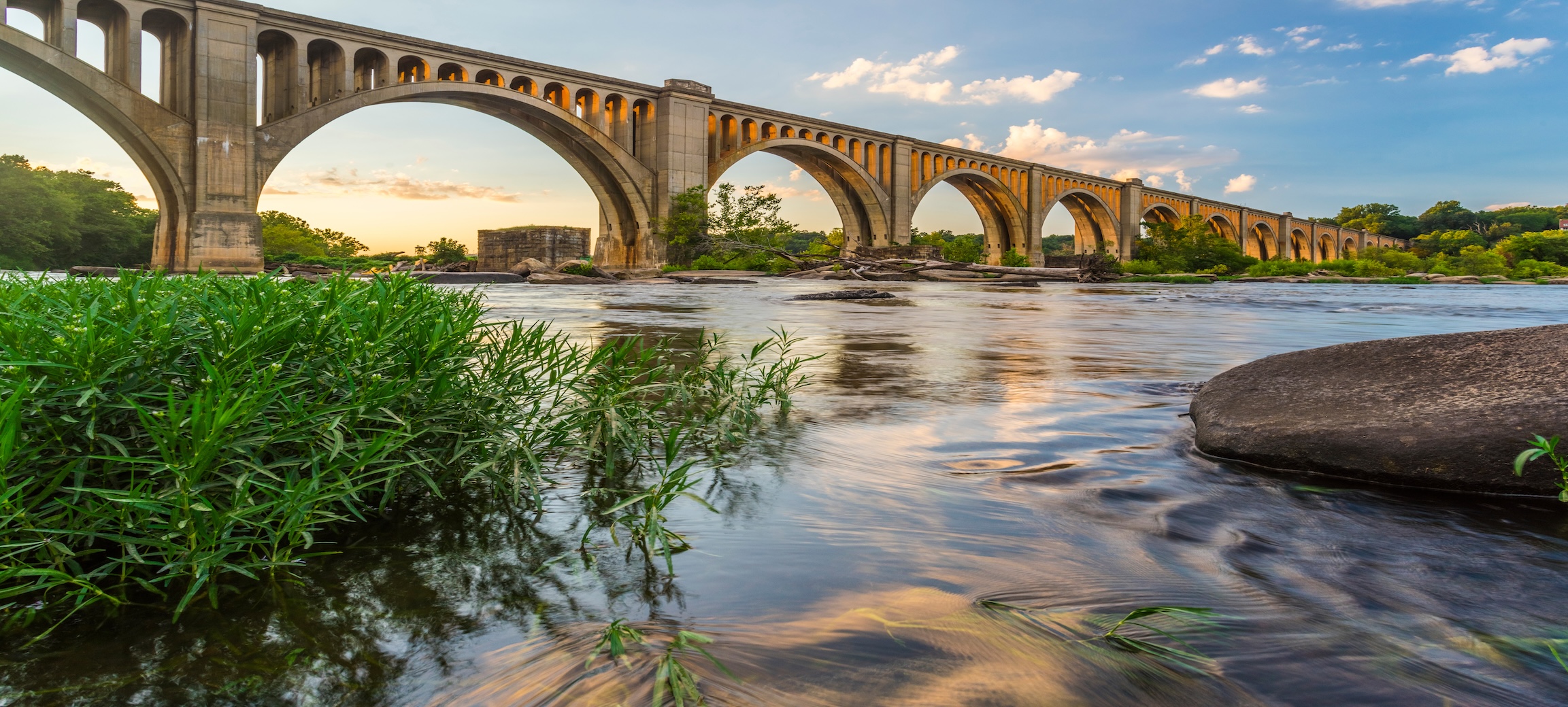 View of a bridge over a river