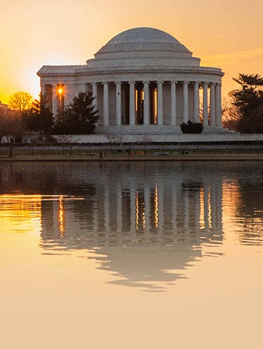 The Jefferson Memorial in Washington DC