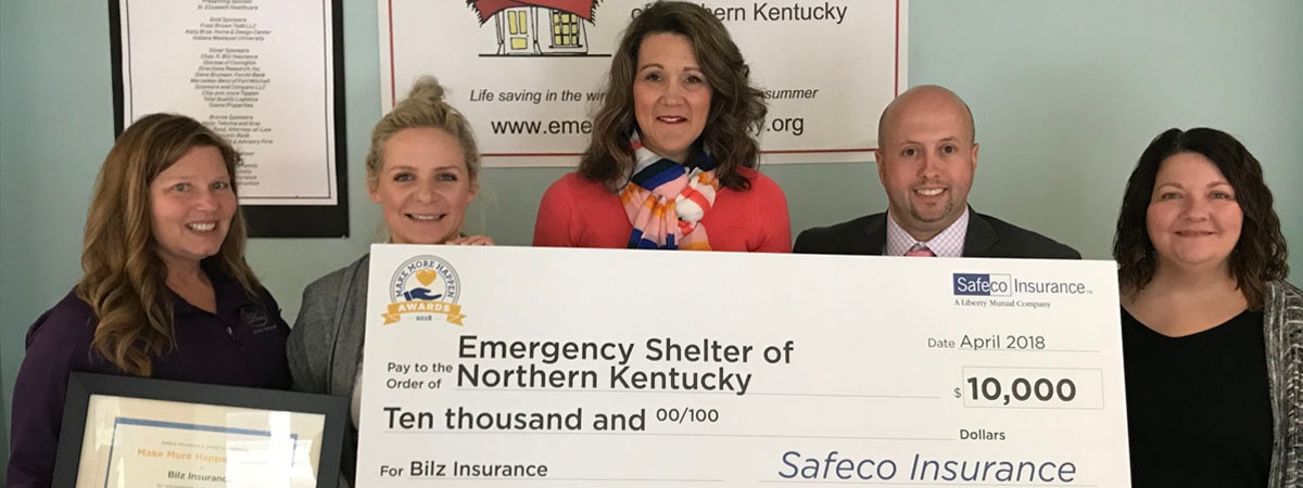 independent agents present Safeco donation