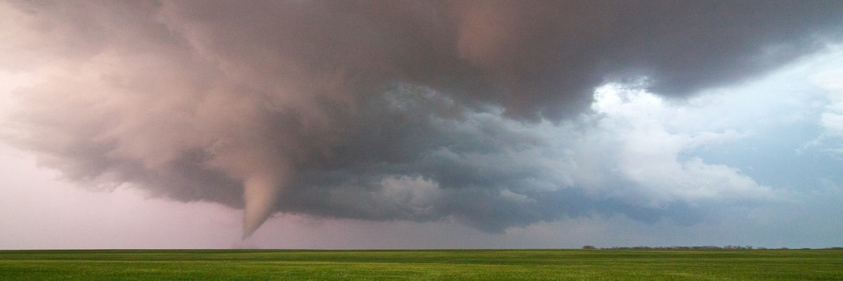 tornado viewed from a safe distance tornado viewed from a safe distance