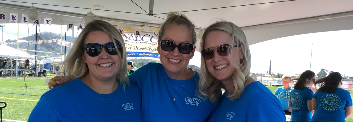 volunteers helping with event registration