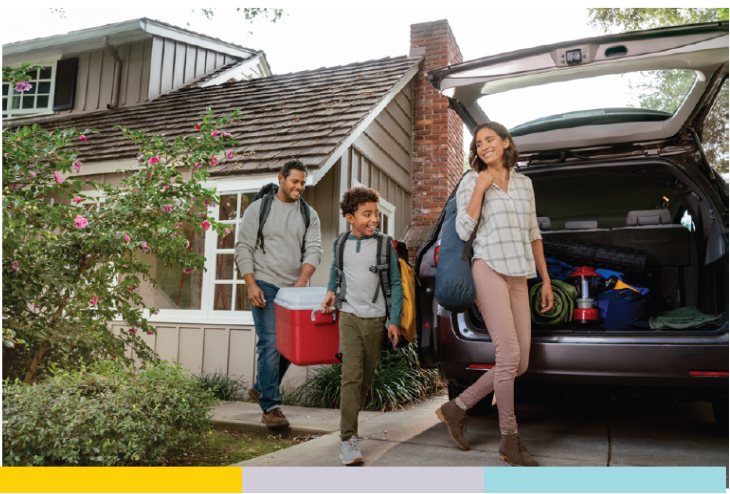 Family packing SUV for crossover